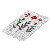 Italienische Nelke 1 Magnet (Linke Seite)