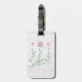 Italienische Nelke 2 Gepäckanhänger (Rückseite vertikal)