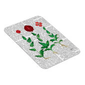 Italienische Nelke 2 Magnet (Rechte Seite)