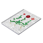 Italienische Nelke 2 Notizblock (Linke Seite)