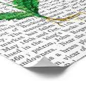 Italienische Nelke 2 Poster (Ecke)