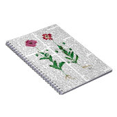 Italienische Nelke 3 Notizblock (Rechte Seite)