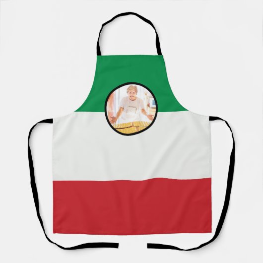 Italienische Nonna Custom Foto Sauce Day Schürze (Vorderseite)