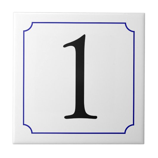 Italienische Nummer Fliese (Vorderseite)