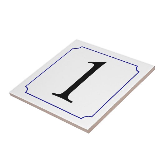 Italienische Nummer Fliese (Seite)