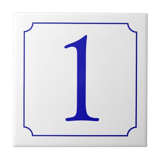 Italienische Nummer Keramik Fliese (Vorderseite)