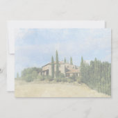 Italienische Oliven Hochzeit Toskana speichern Sie Dankeskarte (Rückseite)