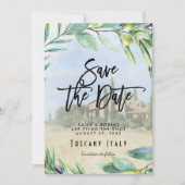 Italienische Oliven Hochzeit Toskana speichern Sie Dankeskarte (Vorderseite)