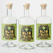 Italienische Ölmauer Kunst Alkoholflaschenetikett (Flaschen)