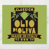 Italienische Ölmauer Kunst Alkoholflaschenetikett (Einzelnes Label)