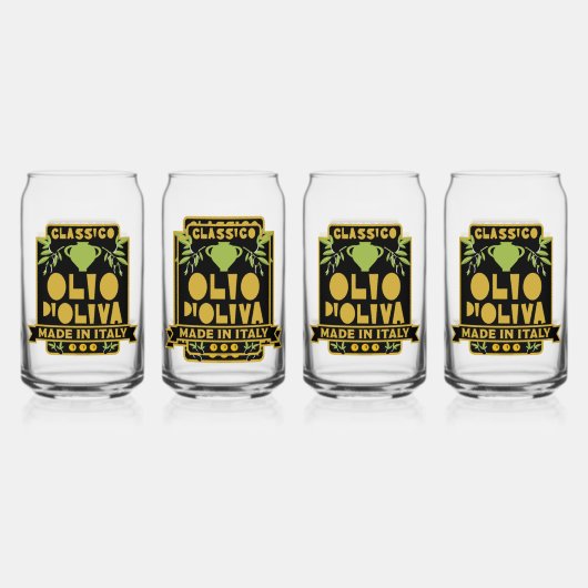 Italienische Ölmauer Kunst Dosenglas (Hinten)