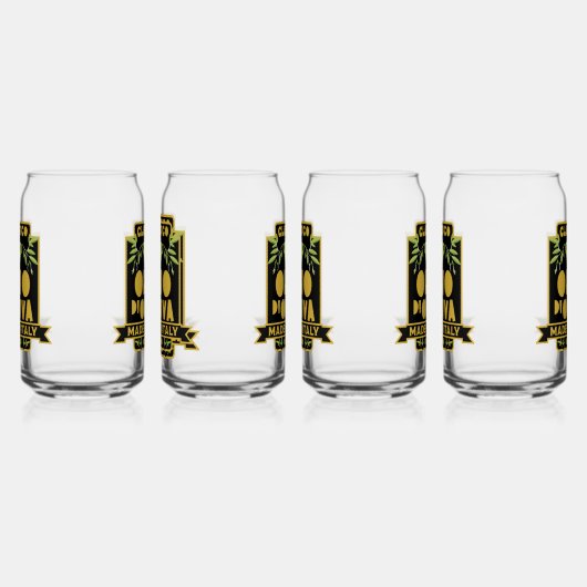 Italienische Ölmauer Kunst Dosenglas (Rechts)