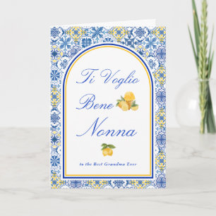 Italienische Oma Ich liebe dich Nonna Muttertag Karte