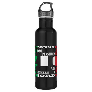 Italienische Onkel: Qualitäten Edelstahlflasche