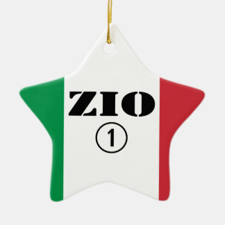 Italienische Onkel: Zio Numero UNO Keramik Ornament