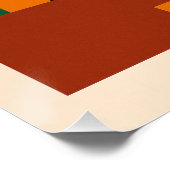 Italienische Orange - Sonne und Architektur Poster (Ecke)