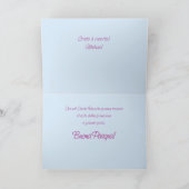 Italienische Ostersegnung Nun, Wildblumen Feiertagskarte (Innenseite)