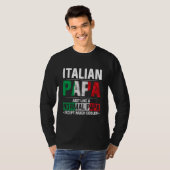 Italienische Papa Happy Vathers Day Prix Italienis T-Shirt (Vorne ganz)