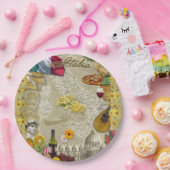 Italienische Papierplatte Pappteller (Party)