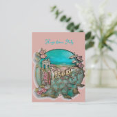 Italienische Papierskulptur Feiertagspostkarte (Stehend Vorderseite)