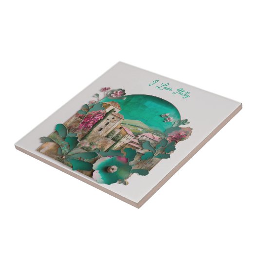 Italienische Papierskulptur Fliese (Seite)