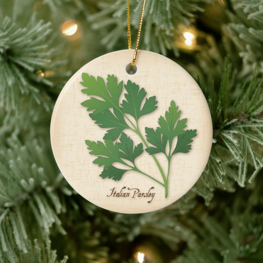 Italienische Parsley Herb Keramikornament (Baum)