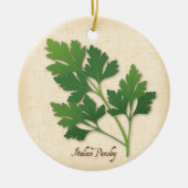 Italienische Parsley Herb Keramikornament (Vorne)