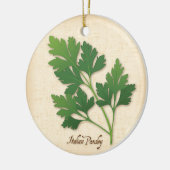 Italienische Parsley Herb Keramikornament (Links)