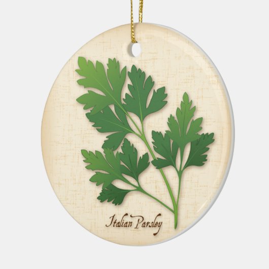 Italienische Parsley Herb Keramikornament (Links)