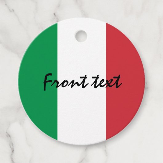 Italienische Party Geschenkanhänger (Vorderseite)