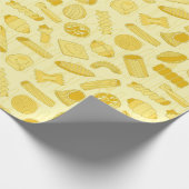 Italienische Pasta-Formen-Muster Geschenkpapier (Ecke)