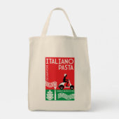 Italienische Pasta Kunst Tragetasche (Rückseite)