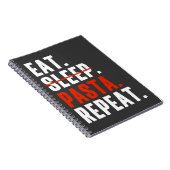 Italienische Pasta Lovers Sprichwort Notizblock (Rechte Seite)