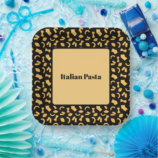 italienische Pasta Pappteller (Party)