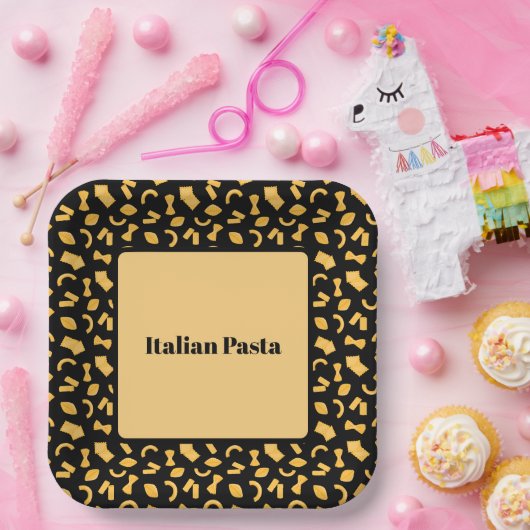 italienische Pasta Pappteller (Party)