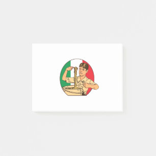 italienische Pasta Post-it Klebezettel