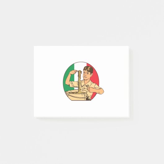 italienische Pasta Post-it Klebezettel (Vorderseite)