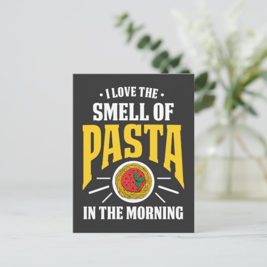 Italienische Pasta Spaghetti Noodles Futter Liebha Postkarte (Stehend Vorderseite)