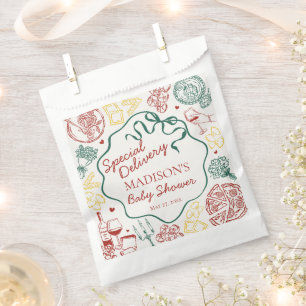 Italienische Pasta-Speziallieferung-Baby-Party Geschenktütchen