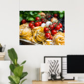 Italienische Pasta Tomato Basil Poster (Heimbüro)