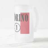 Italienische Paten: Padrino Numero UNO Mattglas Bierglas (VorderseiteRechts)