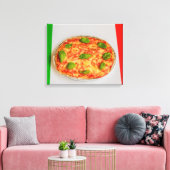 Italienische Pizza auf Leinwand (Insitu (Wohnzimmer))