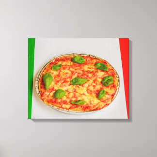 Italienische Pizza auf Leinwanddruck