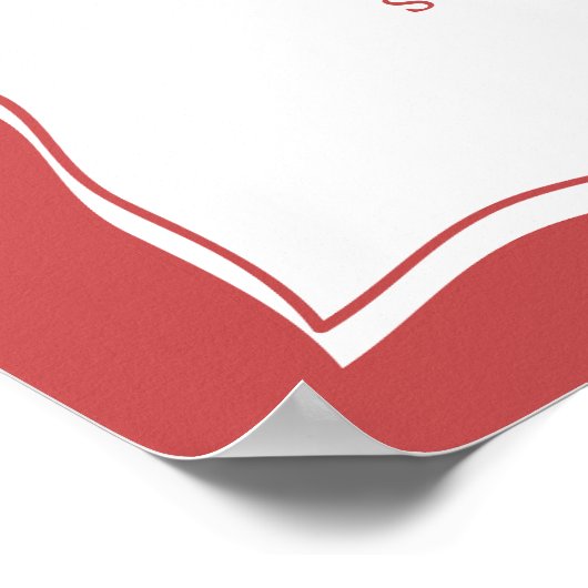 Italienische Pizza Brautparty Schild (Ecke)