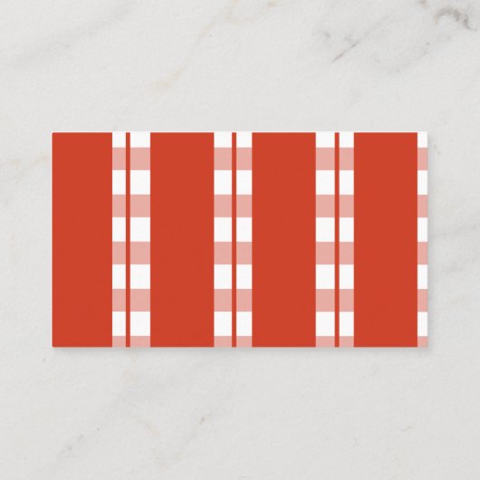 Italienische Pizza Diner Restaurant Business Card Visitenkarte (Rückseite)