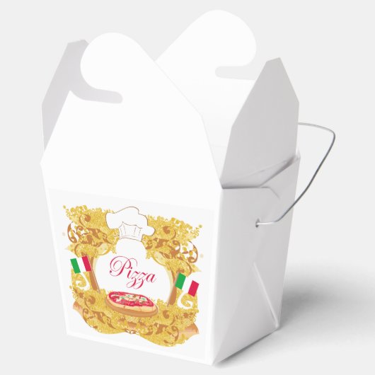 Italienische Pizza Favor Box Geschenkschachtel (Geöffnet)