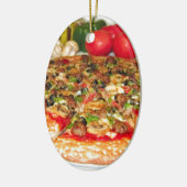 Italienische Pizza Keramikornament (Links)