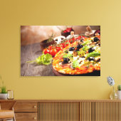 Italienische Pizza Leinwanddruck (Insitu (Wohnzimmer))