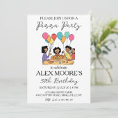 Italienische Pizza-Party Einladungen (Stehend Vorderseite)