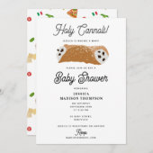 Italienische Pizza Pasta Holy Cannoli Babydusche Einladung (Vorne/Hinten)